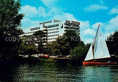 AK / Ansichtskarte Hamburg Hotel Inter Continental Segelboot Hamburg