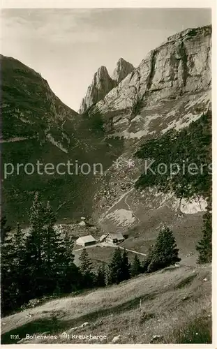 AK / Ansichtskarte Bollenwies_Berggasthaus_Faehlensee_IR mit Kreuzberge 