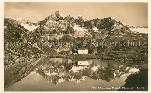 AK / Ansichtskarte Schwarzsee_Tirol Kapelle Maria zum Schnee Schwarzsee Tirol