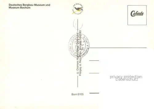 AK / Ansichtskarte Bochum Fliegeraufnahme Deutsches Bergbau Museum Museum Bochum Bochum