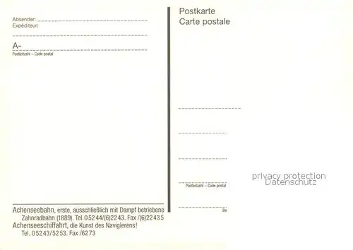 AK / Ansichtskarte Eisenbahn Achenseebahn Eisenbahn