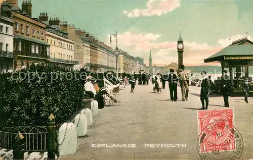 AK / Ansichtskarte Weymouth_Dorset_UK Esplanade 