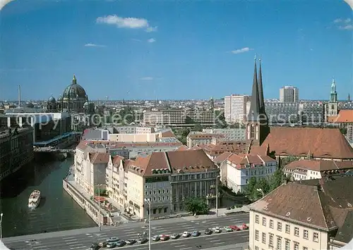 AK / Ansichtskarte Berlin Nikolaiviertel Marienkirche Berliner Dom Berlin