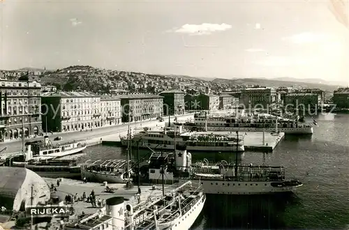 AK / Ansichtskarte Rijeka_Fiume Hafen Rijeka Fiume