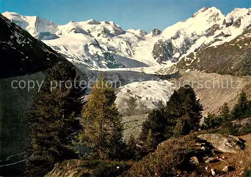 AK / Ansichtskarte Morteratschgletscher Am Bovalweg Morteratschgletscher