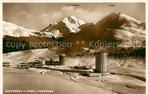 AK / Ansichtskarte Sestriere Panorama  Sestriere