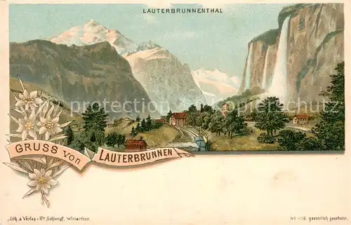 AK / Ansichtskarte Lauterbrunnen_BE Lauterbrunnenthal Panorama Lauterbrunnen BE