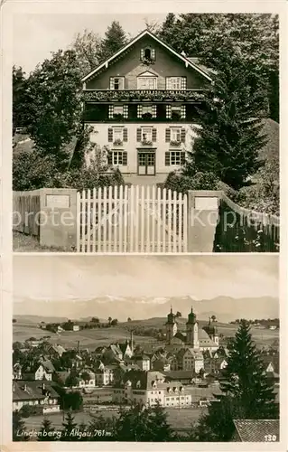 AK / Ansichtskarte Lindenberg_Allgaeu Erholungsheim der Stadt Lindau Panorama Lindenberg Allgaeu