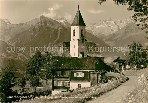 AK / Ansichtskarte Innerberg_Vorarlberg Rhaetikon Innerberg Vorarlberg