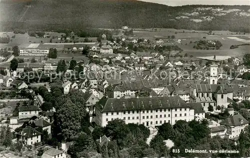 AK / Ansichtskarte Delemont Vue aerienne  Delemont