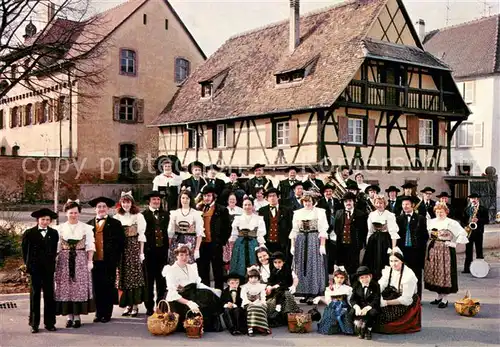 AK / Ansichtskarte Colmar_68 Groupe Folklorique Columbaria Costumes des Maraichers de 1830 