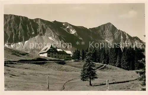 AK / Ansichtskarte Soerenberg_LU Ferienheim Salwideli Blick zum Brienzergrat mit Tannhorn Feldpost Soerenberg LU