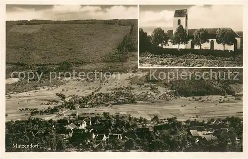 AK / Ansichtskarte Matzendorf_SO Kirche Panorama Feldpost 