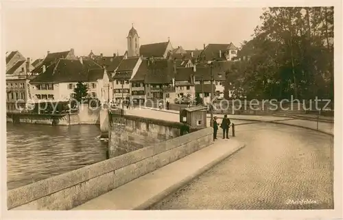 AK / Ansichtskarte Rheinfelden_AG Teilansicht mit Zollhaeuschen Rheinfelden AG