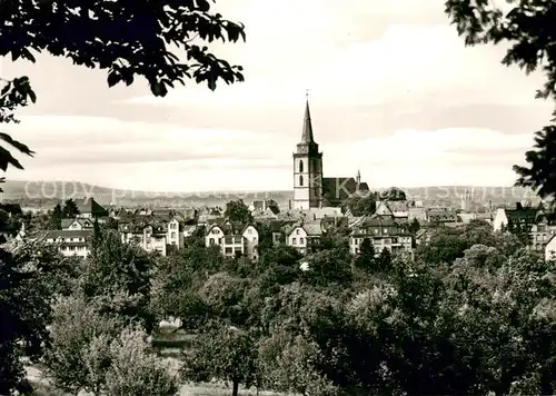 AK / Ansichtskarte Oberursel_Taunus Panorama mit Kirche Oberursel Taunus