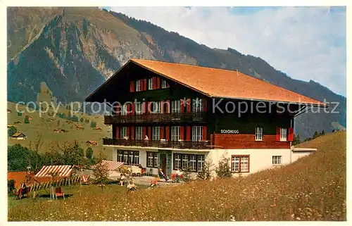 AK / Ansichtskarte Lenk_Simmental Hotel Schoenegg Lenk Simmental