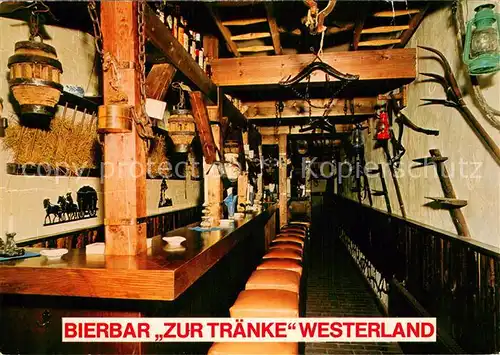 AK / Ansichtskarte Westerland_Sylt Bierbar Zur Traenke Theke Westerland_Sylt