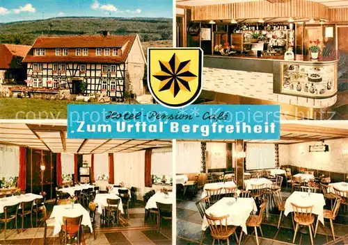 AK / Ansichtskarte Bergfreiheit Hotel Pension Cafe Zur Urfttal Gastraum Bergfreiheit