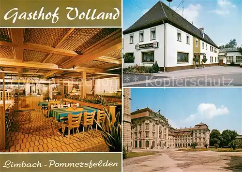 AK / Ansichtskarte Pommersfelden Gasthof Pension Volland Restaurant Schloss Pommersfelden