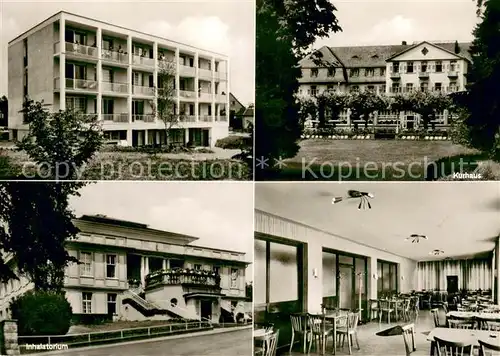 AK / Ansichtskarte Bad_Soden_Taunus Pension Waldfrieden Kurhaus Inhalatorium Speisesaal Bad_Soden_Taunus