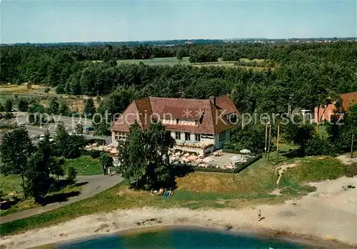 AK / Ansichtskarte Rotenburg_Wuemme Rasthaus Grundbergsee BAB Fliegeraufnahme Rotenburg Wuemme