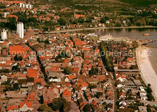 AK / Ansichtskarte Eckernfoerde_Ostseebad Fliegeraufnahme 