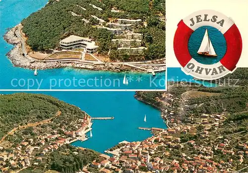 AK / Ansichtskarte Jelsa_Croatia Fliegeraufnahme Panorama 