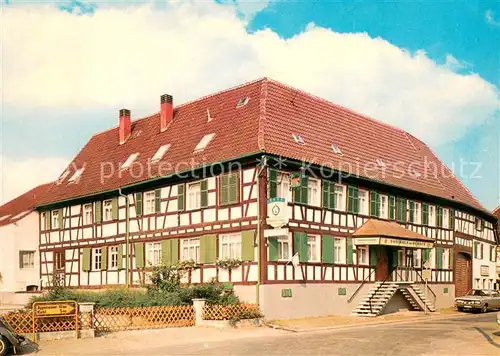 AK / Ansichtskarte Kork Gasthaus Ochsen Fachwerkhaus Kork