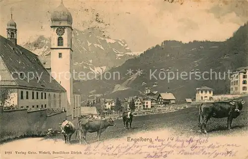 AK / Ansichtskarte Engelberg__OW Kirche Panorama 