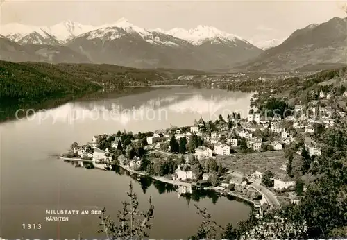 AK / Ansichtskarte Millstatt_Millstaettersee Panorama See Berge Millstatt_Millstaettersee