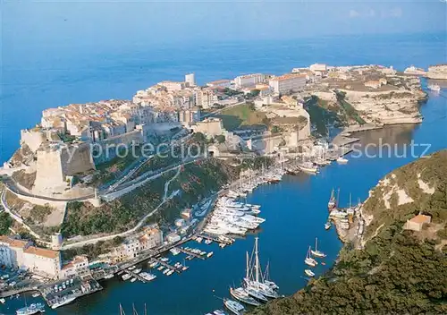 AK / Ansichtskarte Bonifacio_Corse_du_Sud Fliegeraufnahme Gesamtansicht Bonifacio_Corse_du_Sud