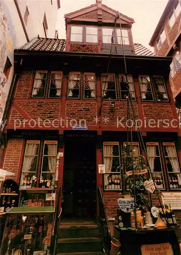 AK / Ansichtskarte Hamburg Wein Stiege aeltestes u. kleinstes Haus Hamburg Hamburg