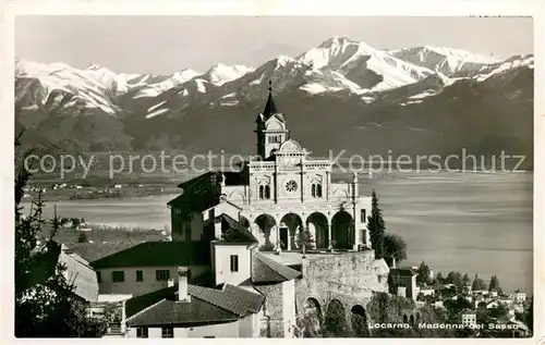 AK / Ansichtskarte Locarno_TI Madonna del Sasso Lago Maggiore Locarno_TI