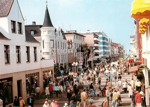 AK / Ansichtskarte Westerland_Sylt Fussgaenger Boulevard Friedrichstrasse Westerland_Sylt