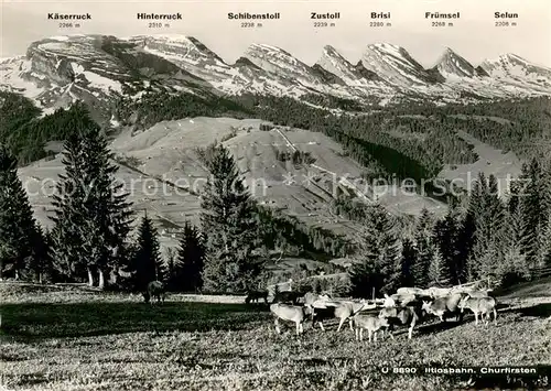 AK / Ansichtskarte Churfirsten_Bergkette_SG Iltiosbahn 