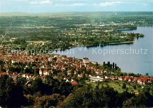 AK / Ansichtskarte Rorschach_Bodensee_SG Fliegeraufnahme mit Horn und Arbon 