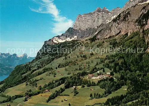 AK / Ansichtskarte Walenstadtberg mit Sanatorium Schaeren und Walensee Walenstadtberg