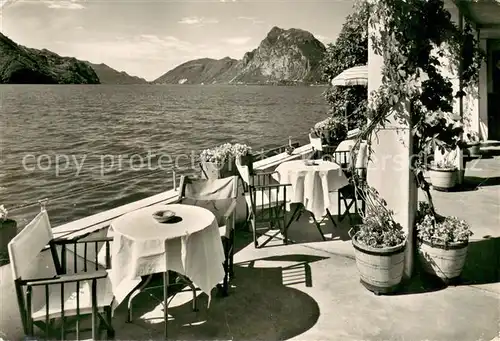 AK / Ansichtskarte Castagnola_Lago_di_Lugano Albergo Al Boccalino Hotel 