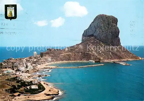 AK / Ansichtskarte Calpe_Alicante_Espana Penon de Ifach vista aerea 