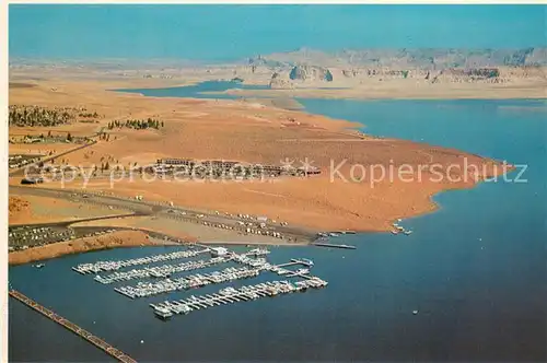 AK / Ansichtskarte Page_Arizona Fliegeraufnahme Lake Powell Wahweap Lodge and Marina Page Arizona