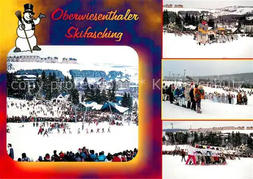 AK / Ansichtskarte Oberwiesenthal_Erzgebirge Skifasching Wintersport Oberwiesenthal Erzgebirge