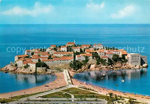 AK / Ansichtskarte Sveti_Stefan_Montenegro Panorama Kuestenort 