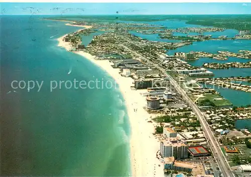 AK / Ansichtskarte St_Petersburg_Florida Beach Hotels Atlantic Ocean aerial view 