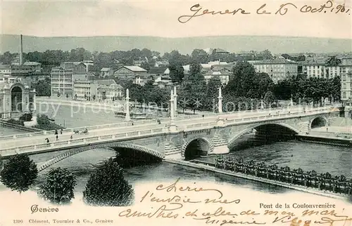 AK / Ansichtskarte Geneve_GE Pont de la Coulonvreniere Geneve_GE