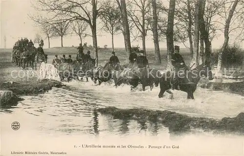 AK / Ansichtskarte Militaria_France L Artillerie montee et les Obstacles 