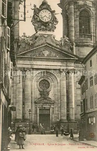 AK / Ansichtskarte Luneville_54 Eglise St Jaque Portail de l Horloge 