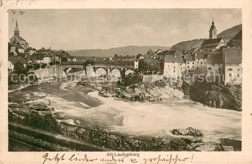 AK / Ansichtskarte Laufenburg_AG Alt Laufenburg m. Rhein Laufenburg AG