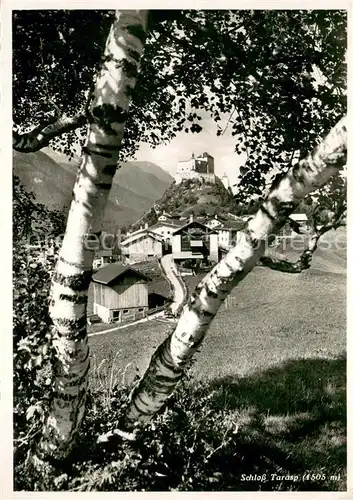 AK / Ansichtskarte Scuol_Bad Schloss Tarasp aus der Ferne Scuol_Bad