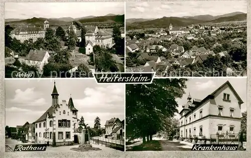 AK / Ansichtskarte Heitersheim Krankenhaus Schloss Rathaus Heitersheim