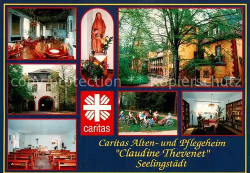 AK / Ansichtskarte Seelingstaedt_Trebsen Caritas Alten  und Pflegeheim Claudine Thevenet Kapelle Marienfigur Seelingstaedt_Trebsen